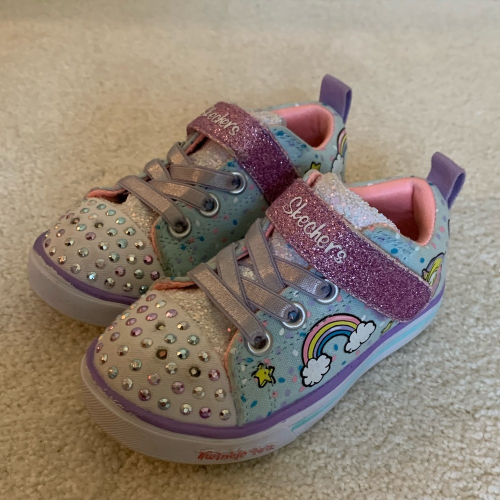 Skechers twinkle toes light up shoes - size 7